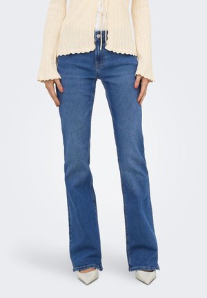 ONLY, FLARED FIT JEANS ONLPHOEBE NIEDRIGE TAILLE FLARED JEANS - Jeans Bootcut - medium blue denim