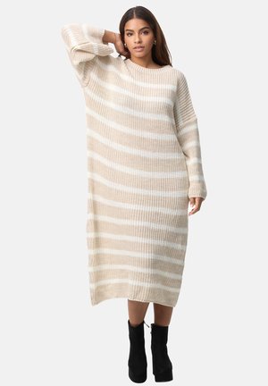 Strickkleid - beige