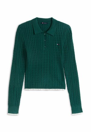 Tommy Jeans, Striktrøje - elegant green