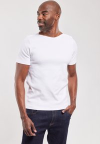 Armor lux CARANTEC MARINIÈRE - T-shirt con stampa - blanc