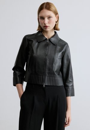 Δερμάτινο μπουφάν - black