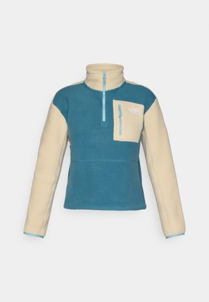 The North Face YUMIORI 1/4 ZIP - Felpa in pile - space/gravel/blue eclipse