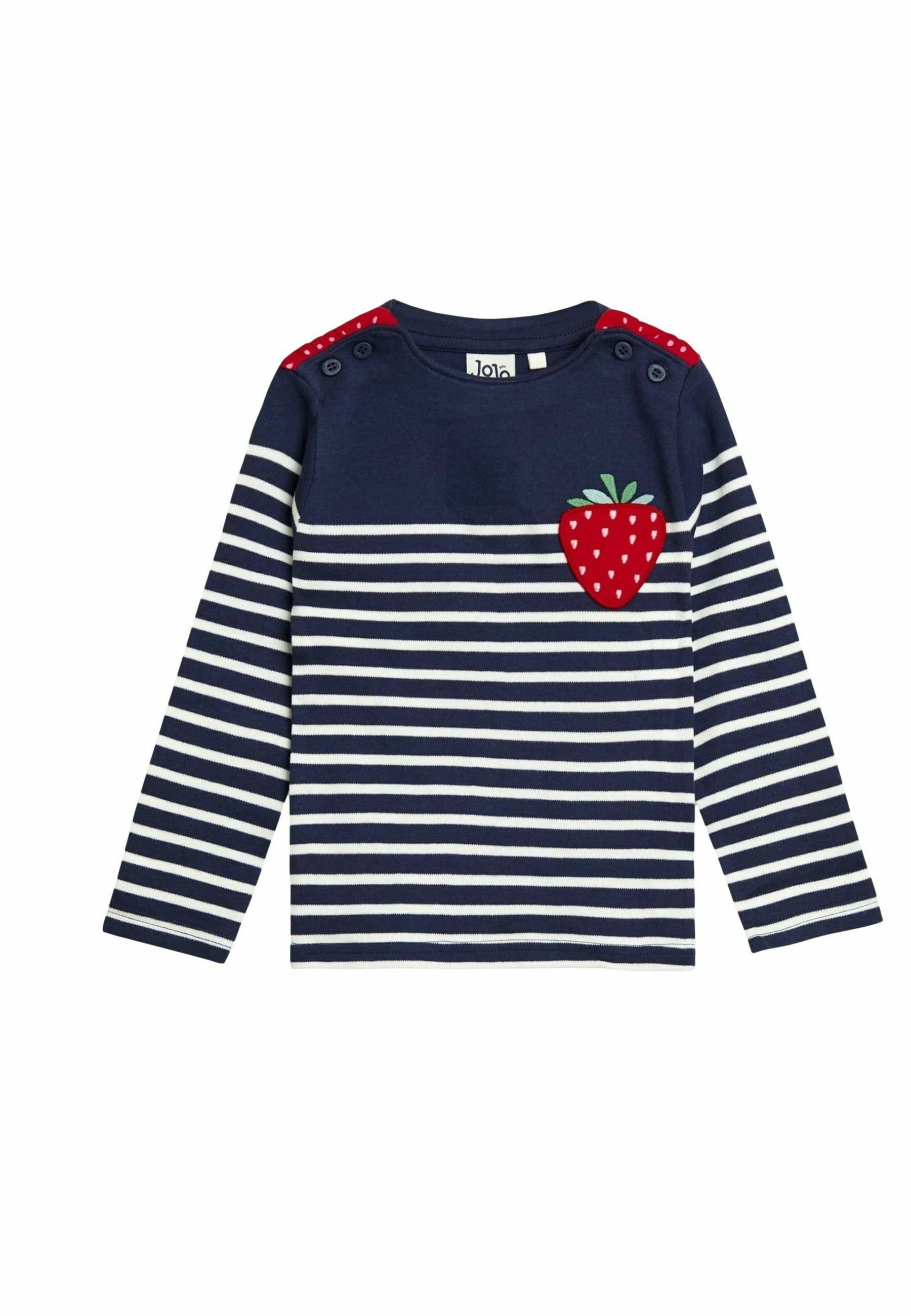Cardigan Bambina In Cotone A Maniche Lunghe Con Ricamo Fragola - Taglie 3-7 Anni - Beige - 2