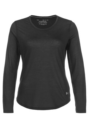 Under Armour STREAKER LONGSLEEVE  - Longsleeve - black black reflective