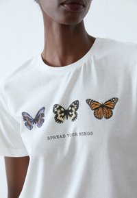 Anna Field Print T-shirt - white