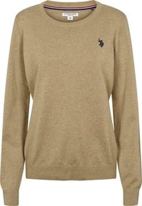 U.S. Polo Assn. Stickad tröja - tan