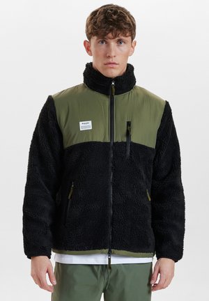 PANEL - Fleecejacke - dark green