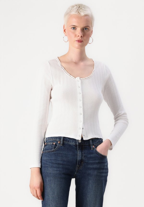 POINTELLE SCOOP CARDI - Cardigan3