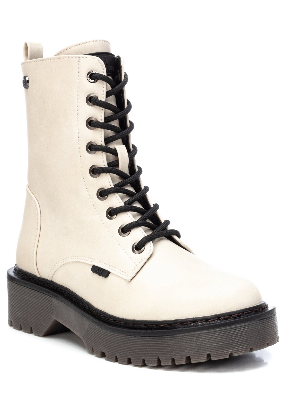 XTI Botines con cordones - ice/crema - Zalando.es