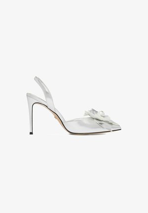 Gino Rossi, GINO ROSSI WOMEN'S SILVER HEELS - Lodičky na vysokém podpatku - silver-coloured