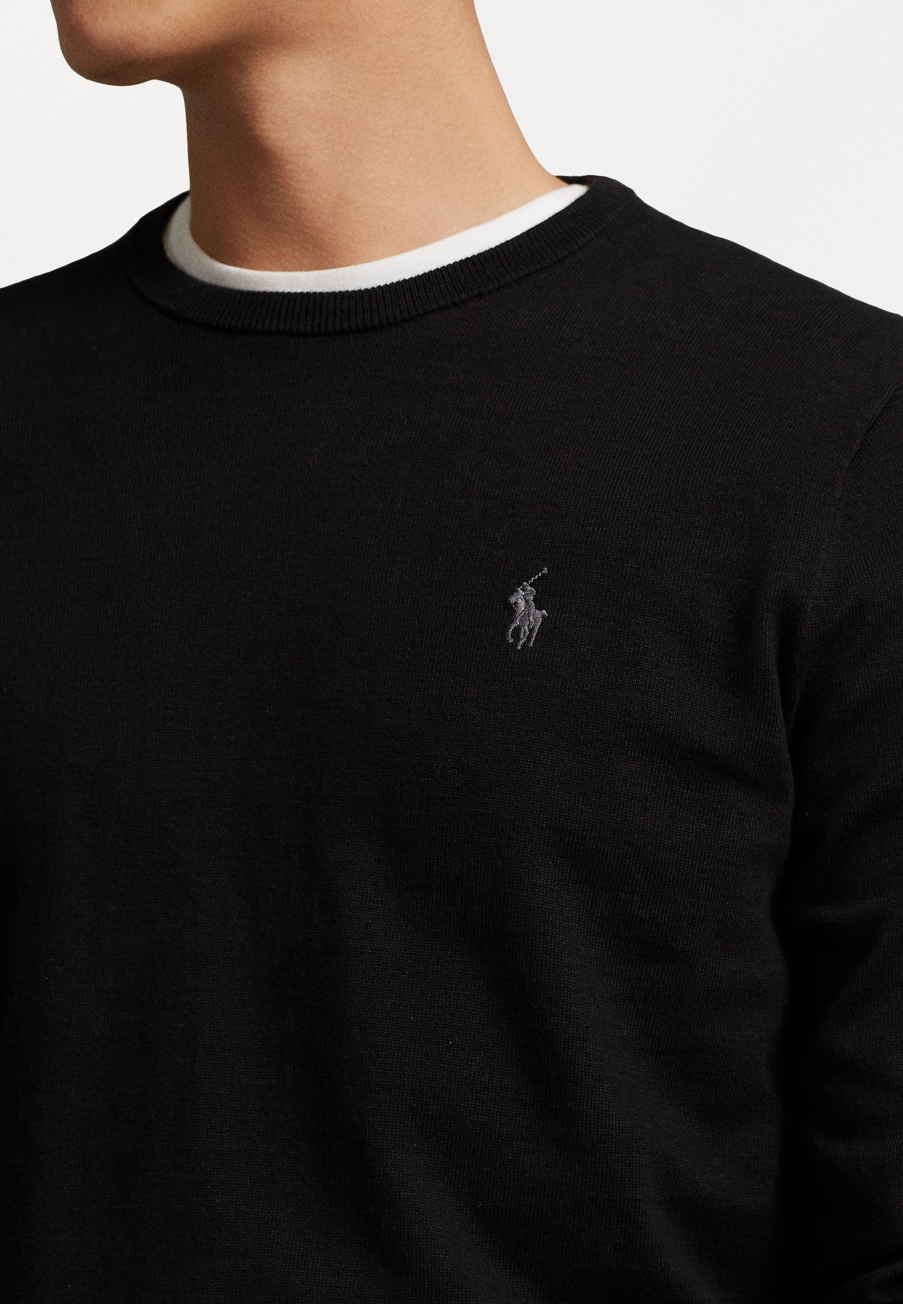Polo Ralph Lauren SLIM FIT - Strickpullover - black/schwarz