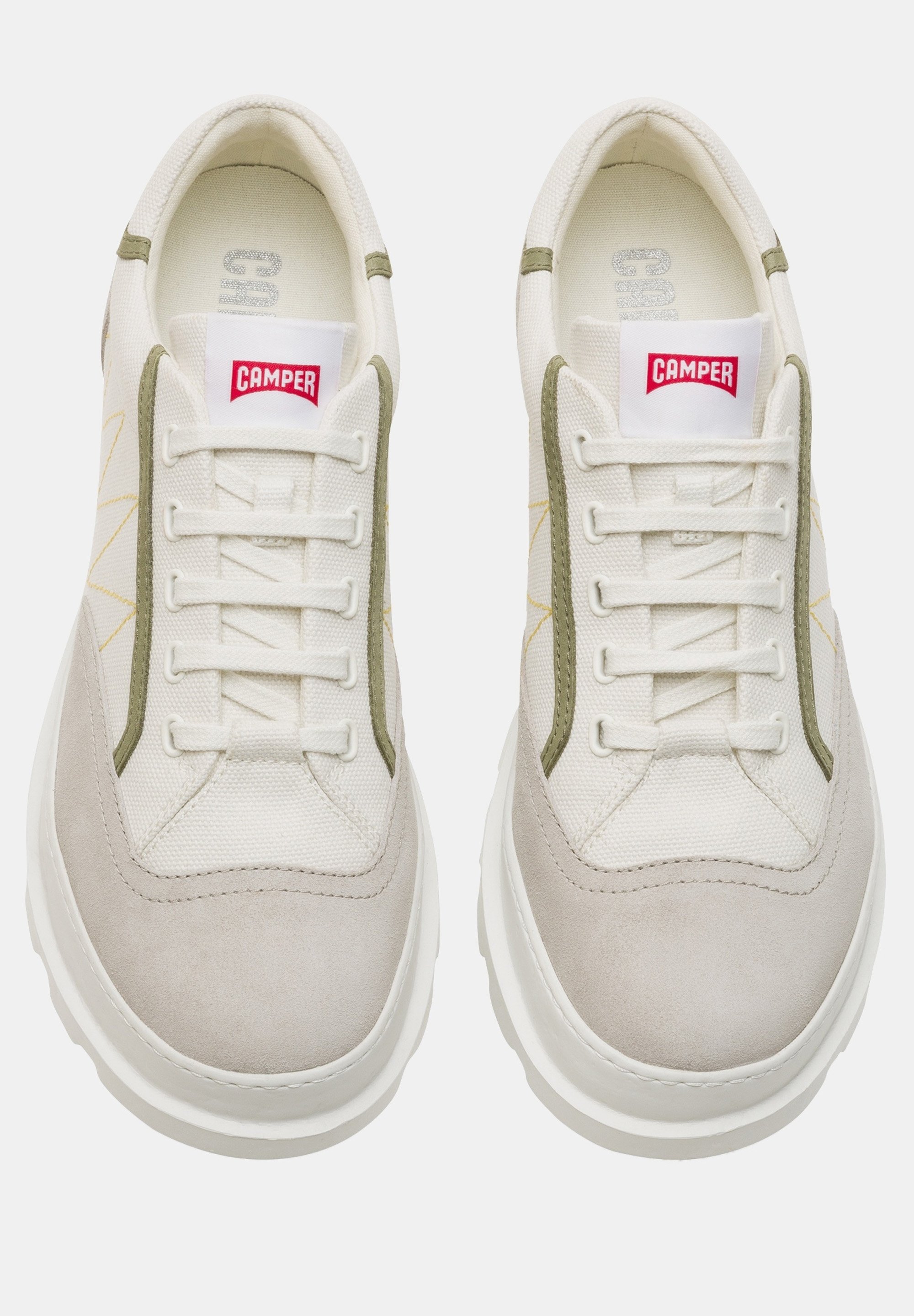 Camper BRUTUS - Sportieve veterschoenen - weiß/wit - Zalando.nl