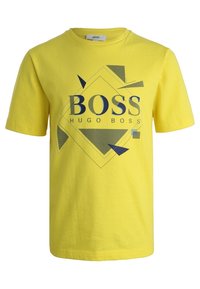 BOSS Kidswear KURZARM GRAFISCH - T-shirt med print - gelb