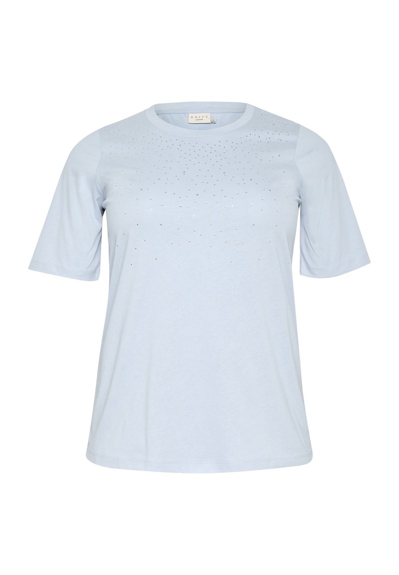 Kaffe Curve T-shirt print lichtblauw Kaffe Curve T-shirt print lichtblauw
