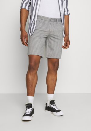 ONSMARK STRIPE - Šortky - light grey melange