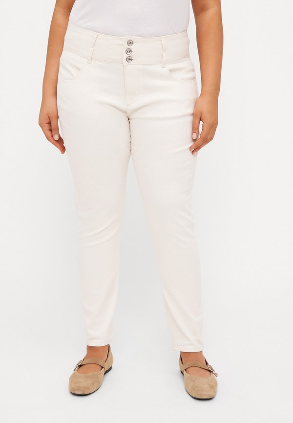 CARANNA - Jeans Skinny Fit - ecru