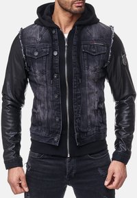 Giacca di jeans - schwarz