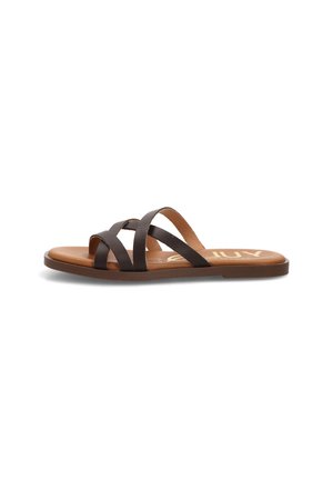 Luna Collection, YULIA - Sandalias planas - chocolate