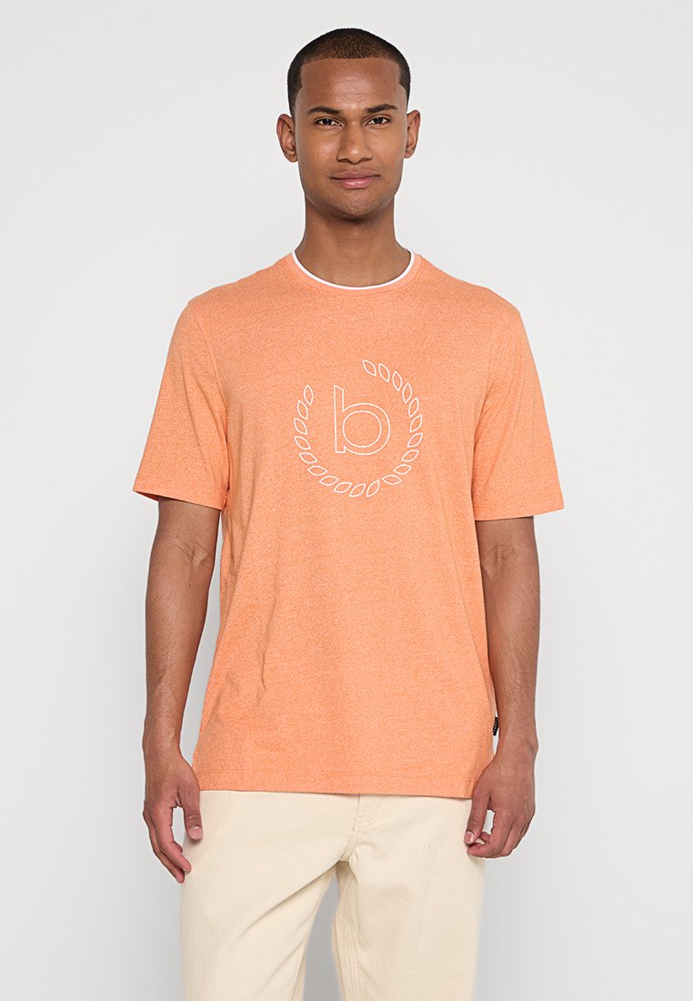 Bugatti T-shirt print abrikoos Bugatti T-shirt print abrikoos