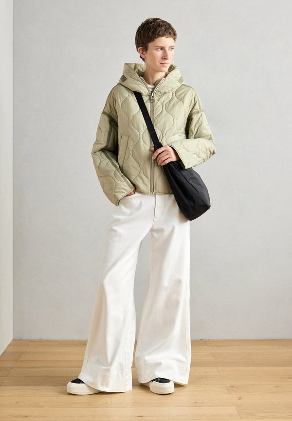 JACKET HOODED WITH TAPES WELT POCKETS - Light jacket - smooth sage3