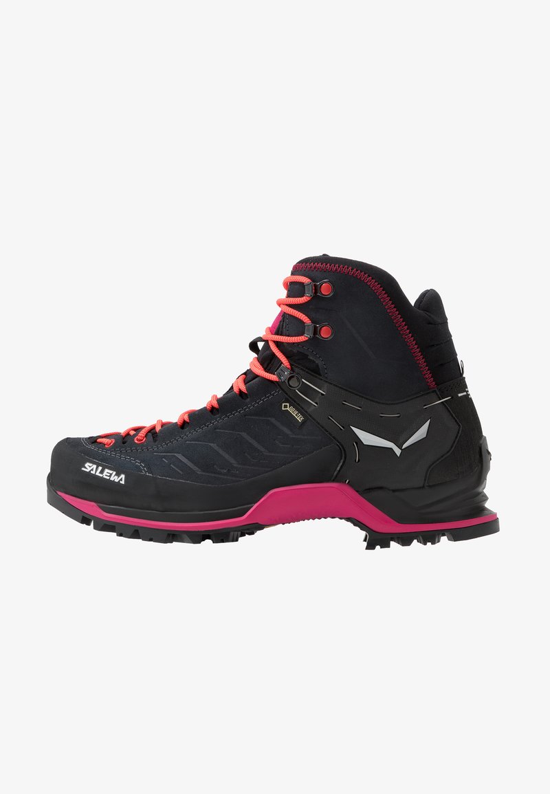 Salewa MOUNTAIN TRAINER MID GORE TEX - Sapatos de caminhada - asphalt/sangria