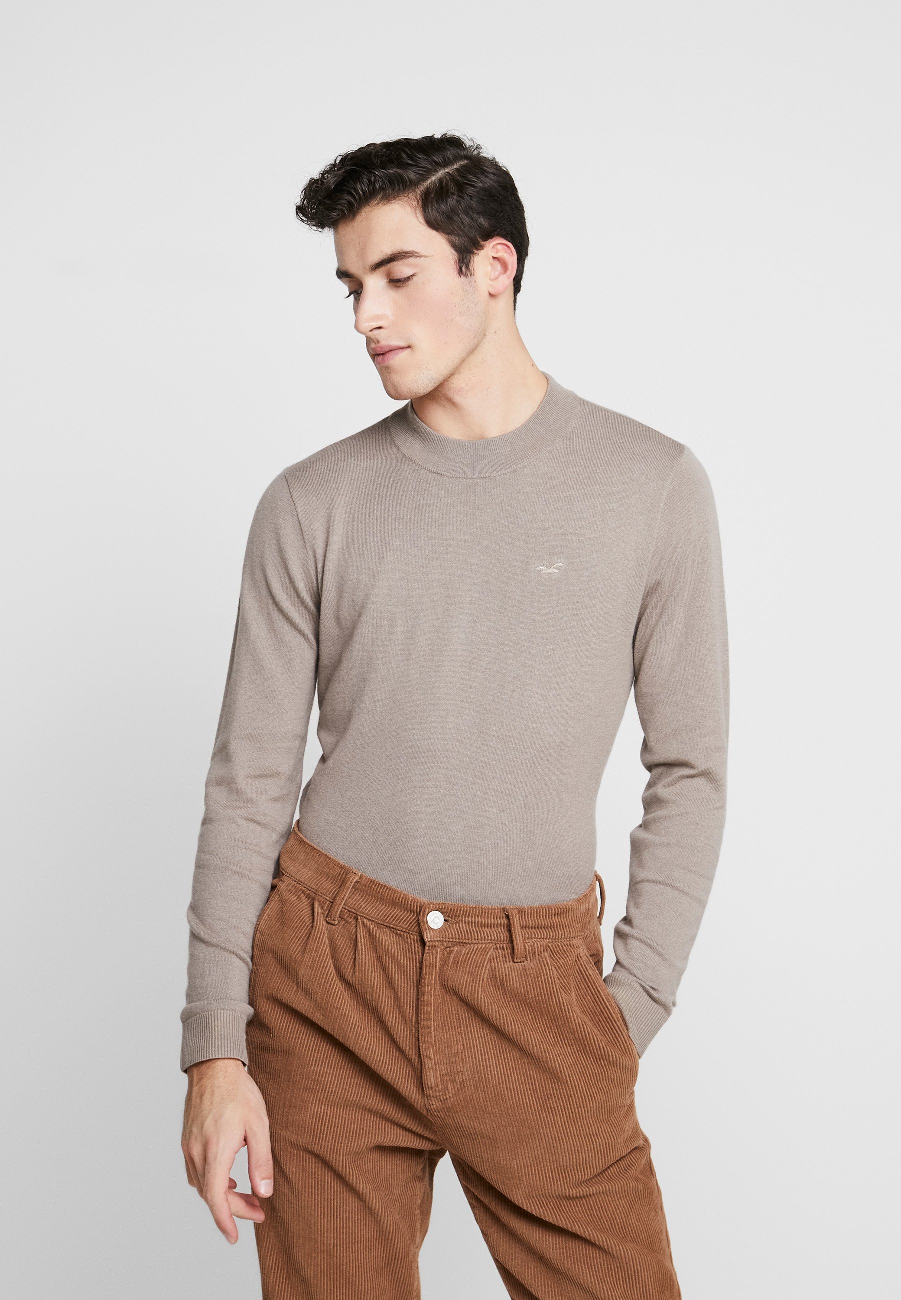 Hollister Co. MOCK NECK Trui tanBeige Zalando.nl Hollister Co. MOCK NECK Trui stone Zalando.nl