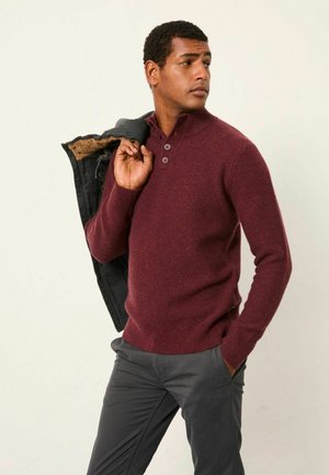 TALL FIT HALF NECK - Strickpullover - claret