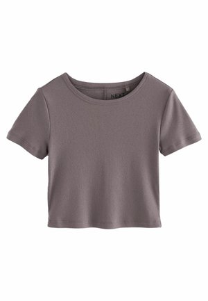 Next SLIM FIT SHORT SLEEVE CREW NECK   - T-shirt - bas - grey