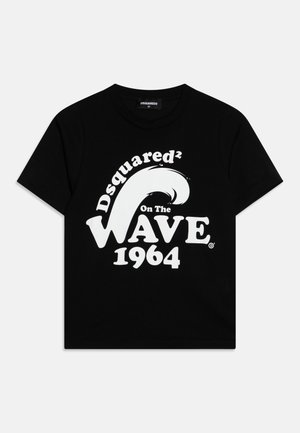 SLOUCH FIT - T-shirt con stampa - black