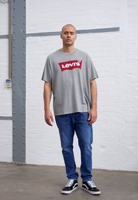 Levi's® Plus GRAPHIC TEE - T-shirt estampada - graphic midtone grey