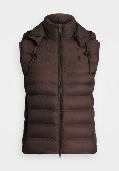 Polo Ralph Lauren WATER REPELLENT PACKABLE GILET - Strukirani kaput - nutmeg brown