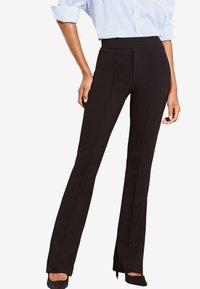 HIGH WAISTED CONTOUR BOOTLEG FLARED - Broek - black