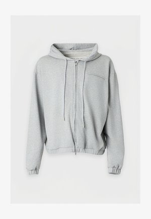 Essential Collective, CROPPED ZIP UP HOODIES - Sweat zippé - gray melange