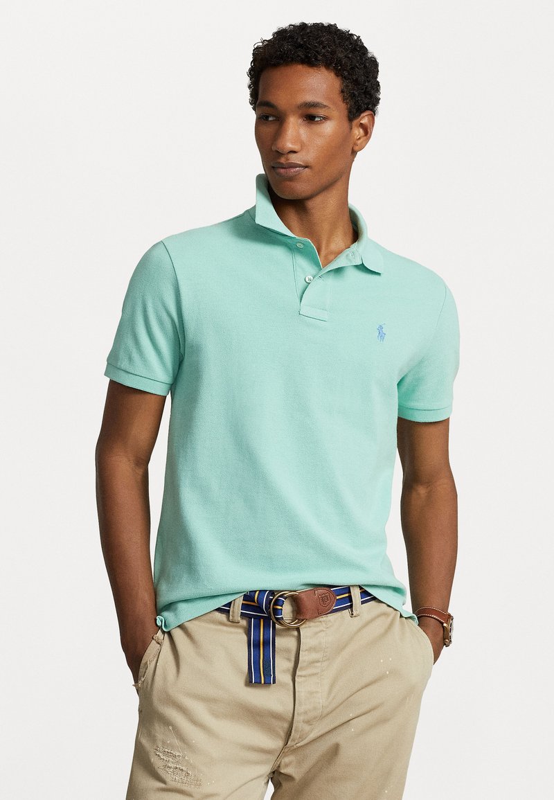 Polo Ralph Lauren CUSTOM SLIM FIT MESH POLO SHIRT - Pólóing - celadon