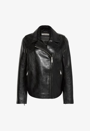 Calvin Klein Jeans, MOTO JACKET - Műbőr dzseki - black