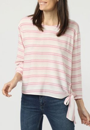 DE RAYAS CON CIERRE DE LAZO - Blusa - rosa