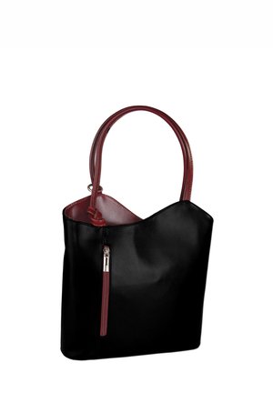 DrachenLeder Sac à main - schwarz rot