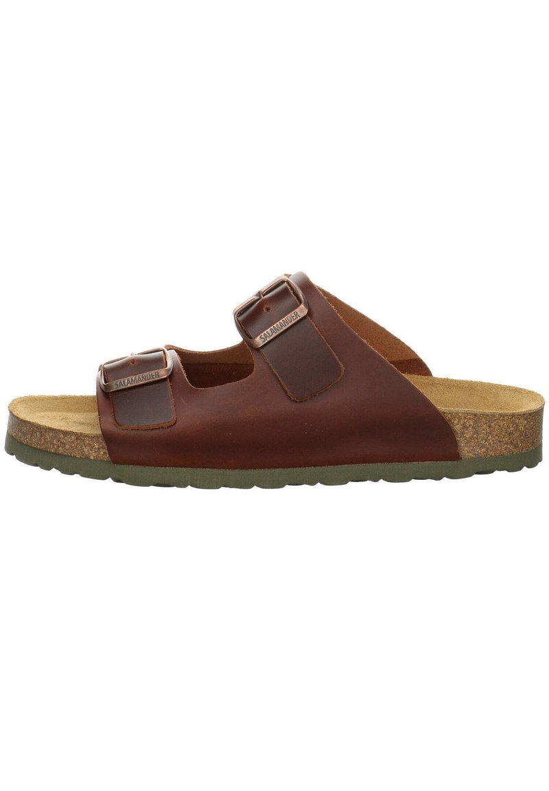 Herren Sandalen | Salamander BALBAO Pantolette flach braun dunkel/dunkelbraun - FO00018 Herren Sandalen | Salamander BALBAO Pantolette flach braun dunkel/dunkelbraun - FO00018