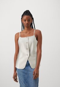 Vero Moda - VMMISCHA WAISTCOAT - Top - silver lining Immagine in miniatura 1