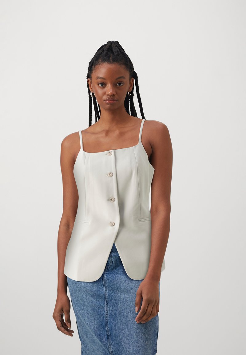 Vero Moda - VMMISCHA WAISTCOAT - Top - silver lining, Zvětšit