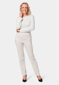 GOLDNER SCHLUPF LOUISA  - Pantalon classique - cream white