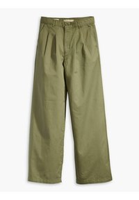 PLEATED WIDELEG TROUSER - Pantalones - safari