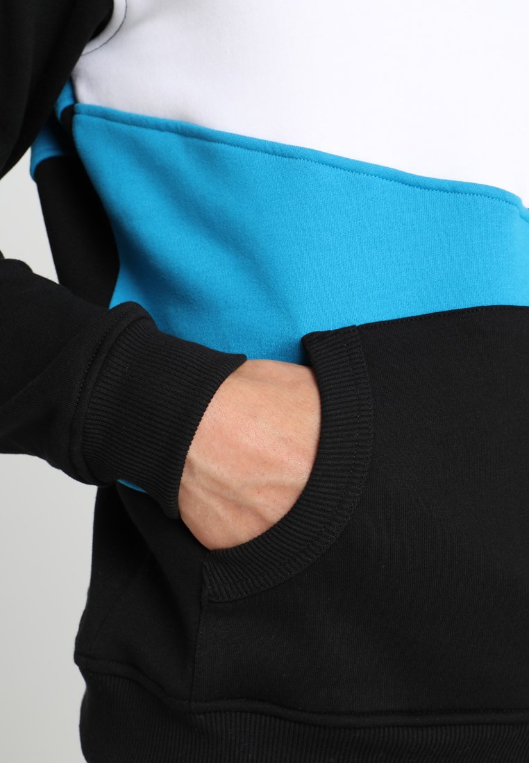 Urban Classics ZIG ZAG Hoodie blackturquoise Zalando.no Urban Classics ZIG ZAG - Hoodie - black/turquoise