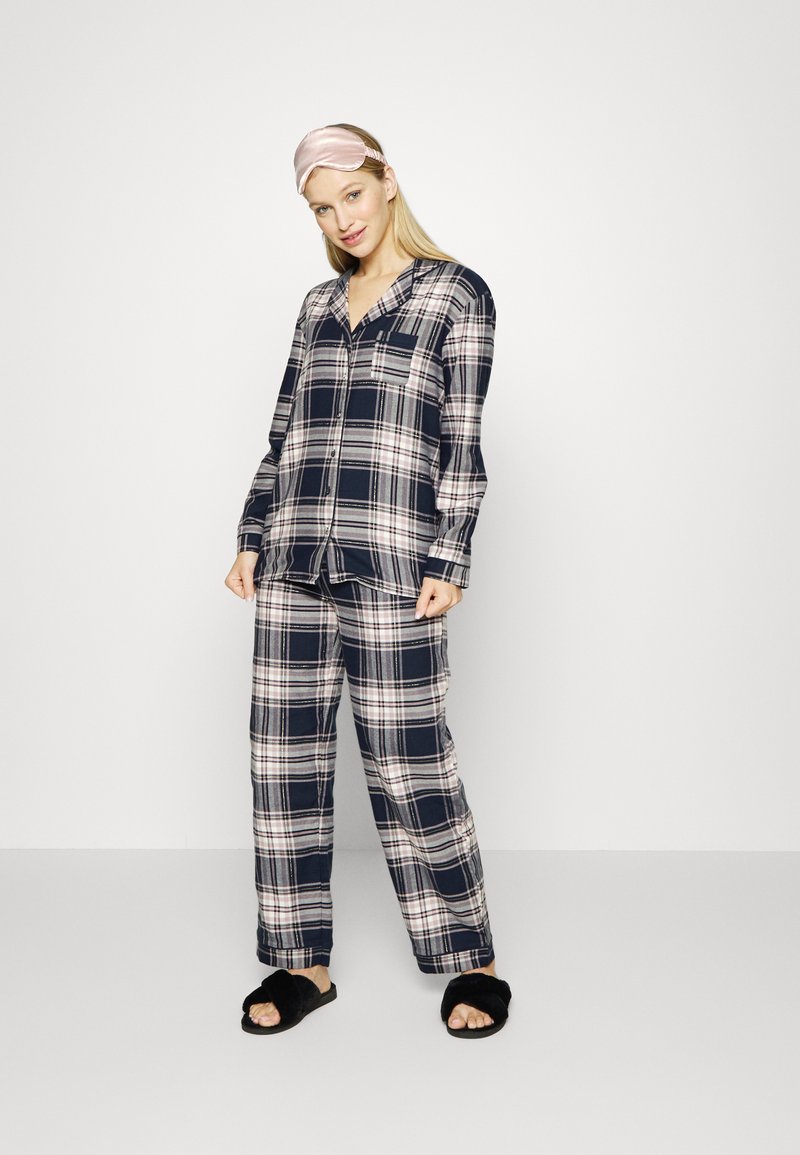 Damen Nachthemden | Marks & Spencer CHECK REVERE Pyjama navy mix/dunkelblau - PY02817 Damen Nachthemden | Marks & Spencer CHECK REVERE Pyjama navy mix/dunkelblau - PY02817