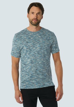 NO EXCESS WITH VIBRANT STRIPED FOR SUMMER - Print T-shirt - blue