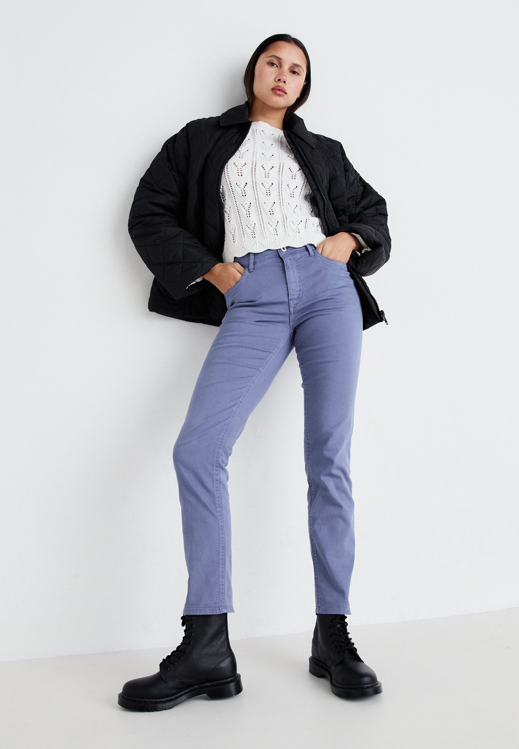 Noisy May Nmgilly Giacca Trapuntata Donna - Cappotto Lungo Leggero Con Chiusura Lampo E Polsini Elastici - Mezza Stagione - Colore Fwd Noos