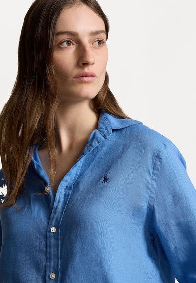 Polo Ralph Lauren CLASSIC FIT LINEN SHIRT - Pogājama blūze - rig blue