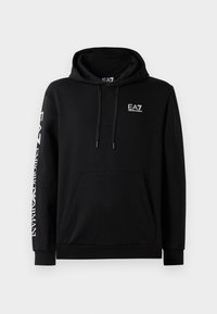 TRAIN LOGO SERIES HOODIE EXTENDED - Hoodie - black/white