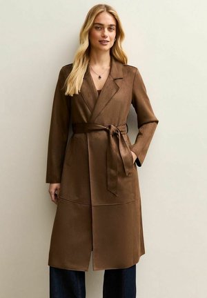 BELTED DUSTER - Abrigo clásico - dark brown