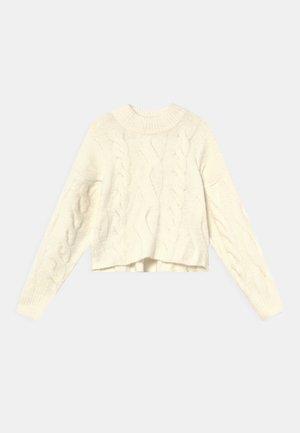 KNITTED SWEATER - Jersey de punto - warm white